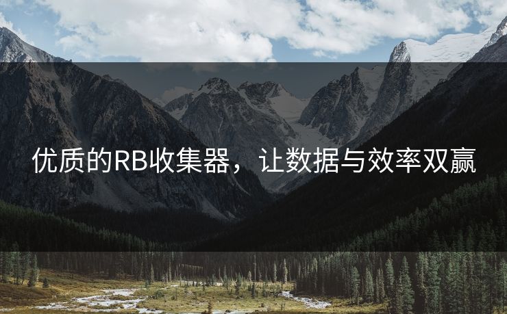 优质的RB收集器，让数据与效率双赢